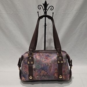ICON Los Angeles Chagall Circus Leather Satchel Shoulder Bag